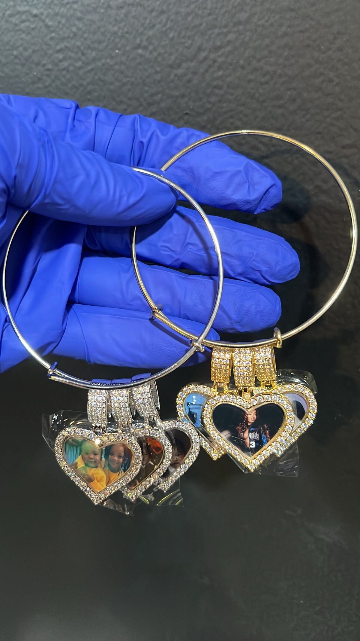 Custom Heart Bangle