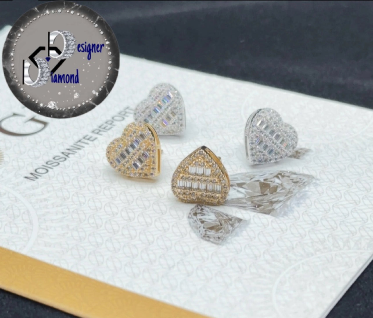 VVS Heart Earrings