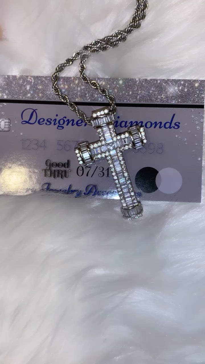 Baguette Cross Chain