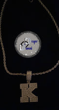 Baguette Initial (Cz stones)