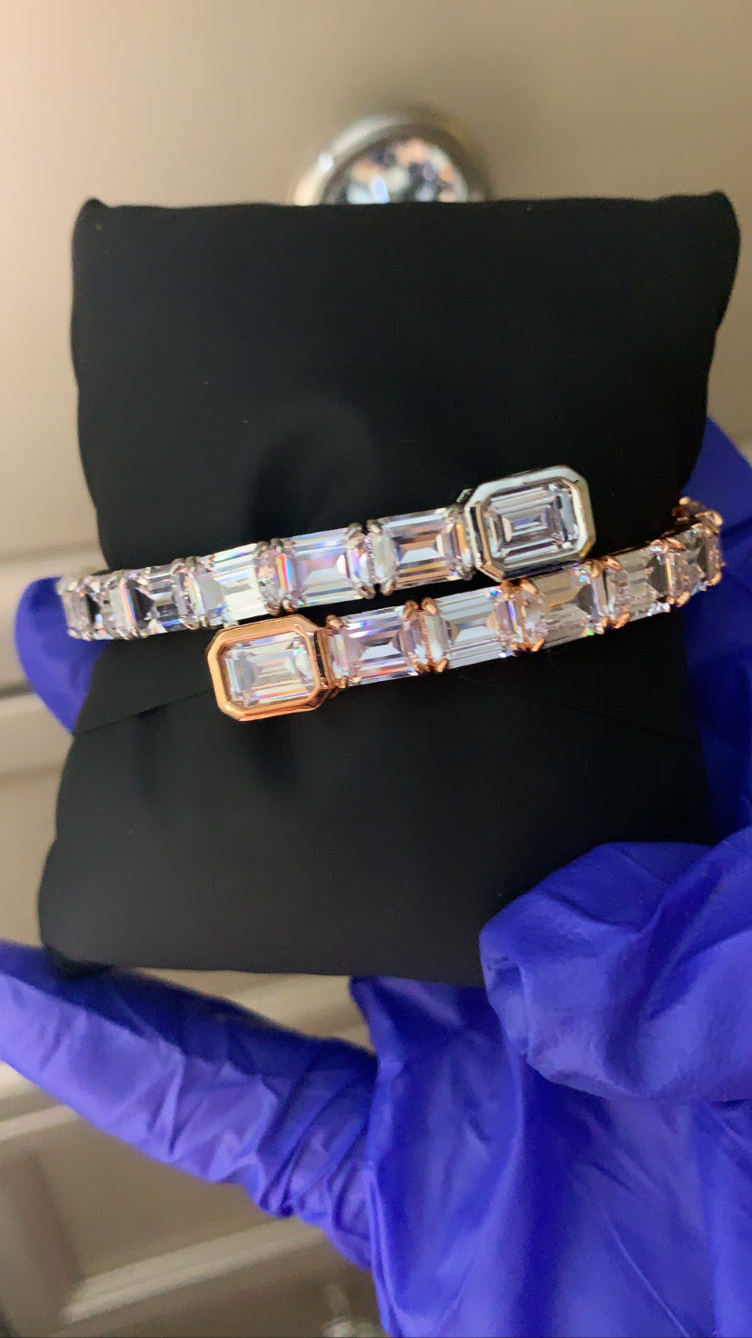 Princess Cut Bangle