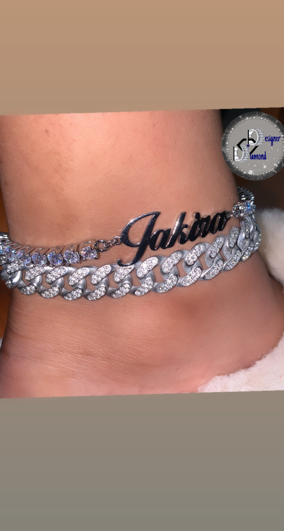 Custom Tennis Anklet