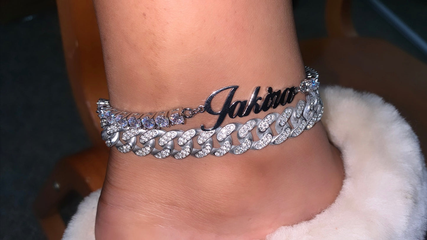 Custom Tennis Anklet